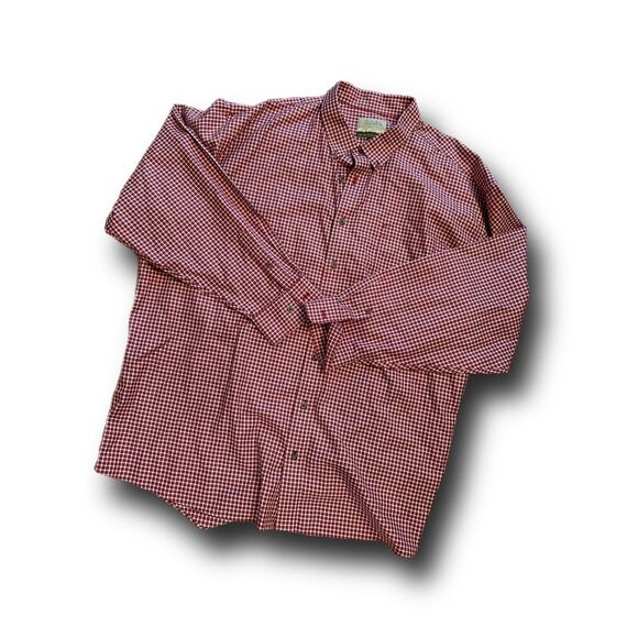Cabelas Outifitter Series Red 3XL Tall Red Flannel, Small Defect on Left Wrist - Picture 1 of 6